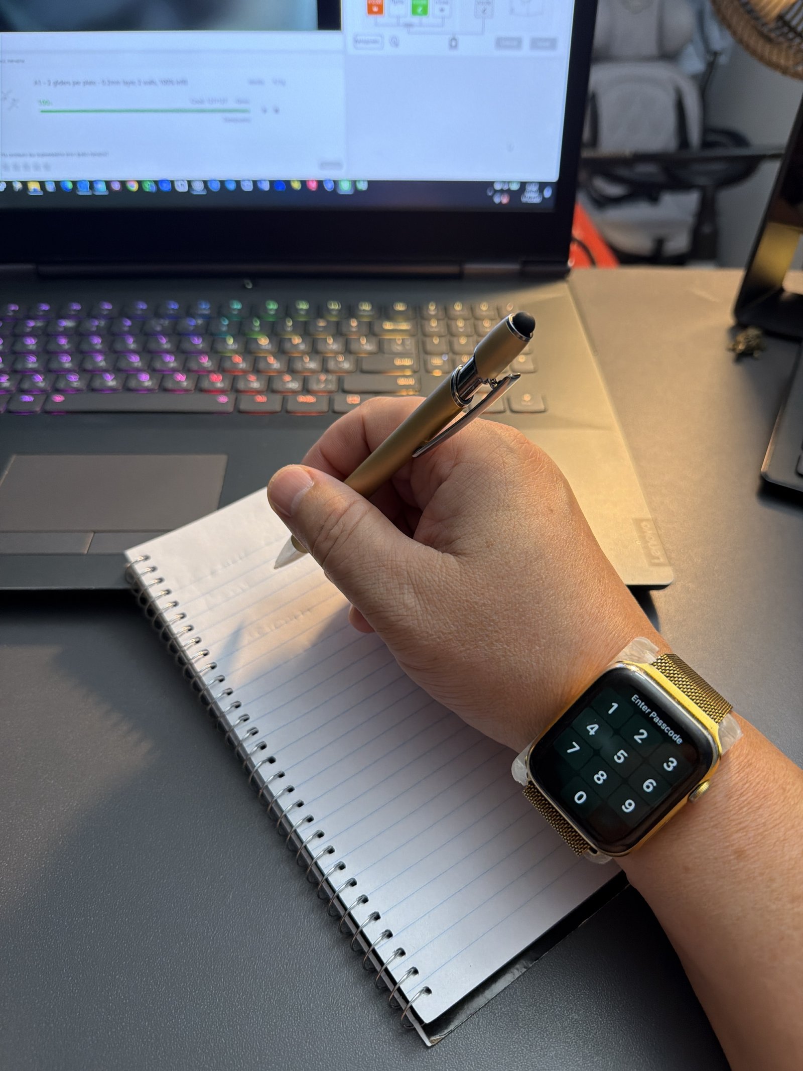 MySideWatch on wrist